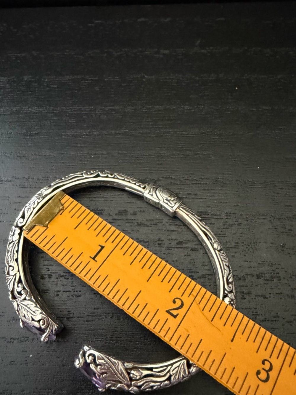 Annika Witt Bali Ati ID Sterling Silver Amethyst Bracelet - Picture 3 of 4